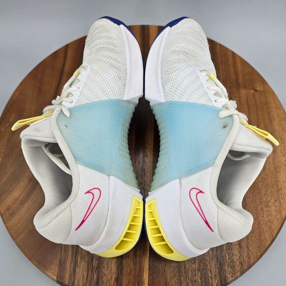 Nike Metcon 9 Shoes Womens 7.5 White Pink Gym Training Workout Athletic Sneakers - Picture 6 of 8